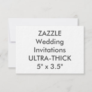 ULTRA-THICK 360 lb 5-tums x 3,5-tums bröllopsinbju Inbjudningar
