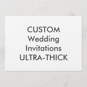 ULTRA-THICK 360lb 7" x 5" bröllopinbjudningar Inbjudningar