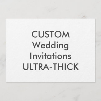 ULTRA-THICK 360lb 7" x 5" bröllopinbjudningar Inbjudningar