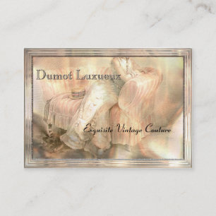 Ultra-tjock Dumot Luxueux vintage Visitkort