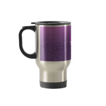 Ultra violet faux glitter och rosa med namn