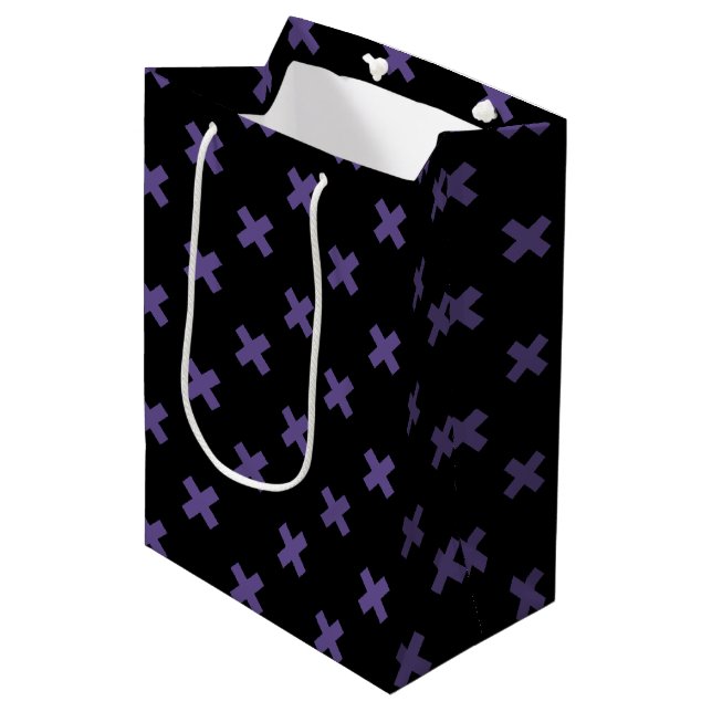 Ultra violet kor stygn på svart (Framsidan Vinklad)