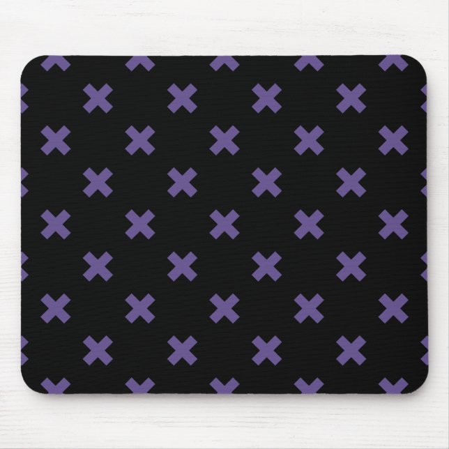 Ultra violet kor stygn på svart musmatta (Framsidan)