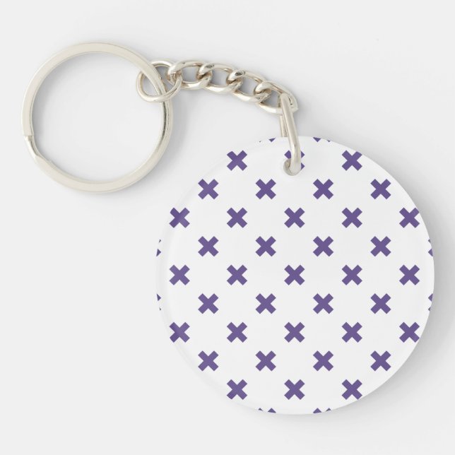Ultra violet kor sys på vit sida (Framsidan)