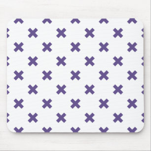 Ultra violet kor sys på vit sida musmatta