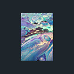 Ultra Violet Lila Blue Marble Abstrakt Art Canvastryck<br><div class="desc">Den här designen skapades från min fluid-akrylmålning. Det kan vara personlig genom att klicka på anpassningsknappen och lägga till ett namn, initialer eller ord som du föredrar. Kontakta mig på colorflowcreations@gmail.com om du vill ha denna design på en annan produkt. Köp min ursprungliga abstrakt-akrylmålning för försäljning på www.etsy.com/shop/colorflowart. Se fler...</div>