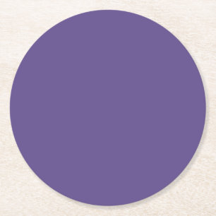 Ultra Violet Lila Solid Färg Underlägg Papper Rund