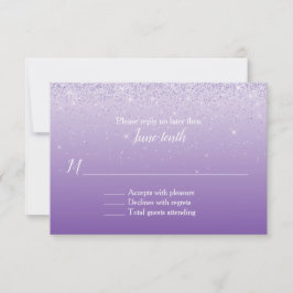 Ultra Violet Ombre Bröllop RSVP-kort OSA Kort