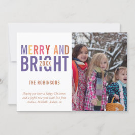 Ultra Violet Palett Julhälsningsfoto Julkort