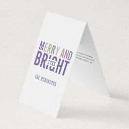 Ultra Violet Palett Julhälsningsfoto Kort