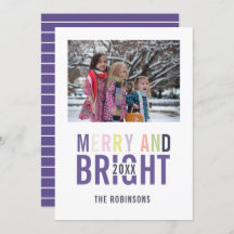 Ultra Violet Palette-julfoto Hälsning