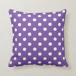 Ultra Violet Polka Dot Dekorativ kudde