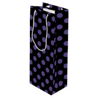 Ultra violet polka dots på svart