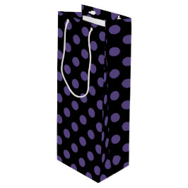 Ultra violet polka dots på svart