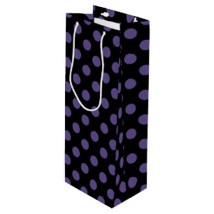 Ultra violet polka dots på svart