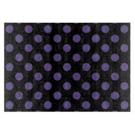 Ultra violet polka dots på svart