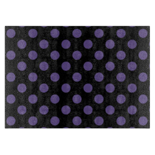 Ultra violet polka dots på svart