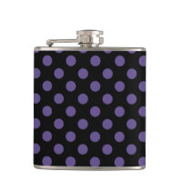 Ultra violet polka dots på svart