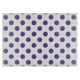 Ultra violet polka dots på vitt