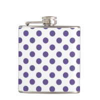 Ultra violet polka dots på vitt
