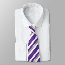 Ultra Violet Stripe Mönster Neck Tie Slips