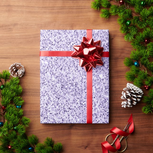 Ultra violett ljus lila glitter gnistrar presentpapper (Julgåva)