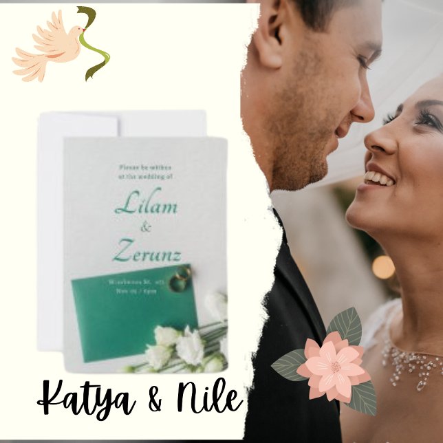 Ultrajockigt silverbrölloppsinbjudan inbjudningar (Skapare uppladdad)