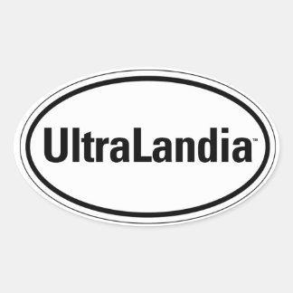 UltraLandia Ovalt Klistermärke