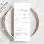UltraLÅT OSS EAT Modern minimalistiskt DETAILED Br Meny<br><div class="desc">Denna moderna utformning är minimalistisk, men ändå lekfull, med perfekt av svartvit text, vilket ger ett snyggt och rent utseende. Den här designen är anpassade till andra färg och ingår i en unik svit och samling med Phrosne Design. Detta skulle vara underbart för dem som planerar en modern svartvitt-händelse, den...</div>