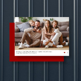 Ultralätta, moderna, röda hjärtans dagskort julkort