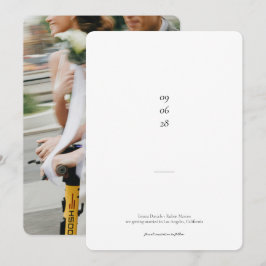 Ultralätta, svarta och vita foto Bröllop Spara Datumet