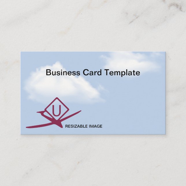 UltraLight Activity Symbols Drone Pilot Logotyp Visitkort (Framsida)