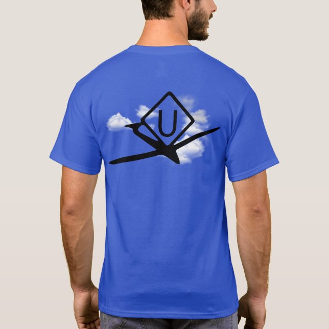 UltraLight Activity Symbols Drone Pilot T Shirt (Baksida)