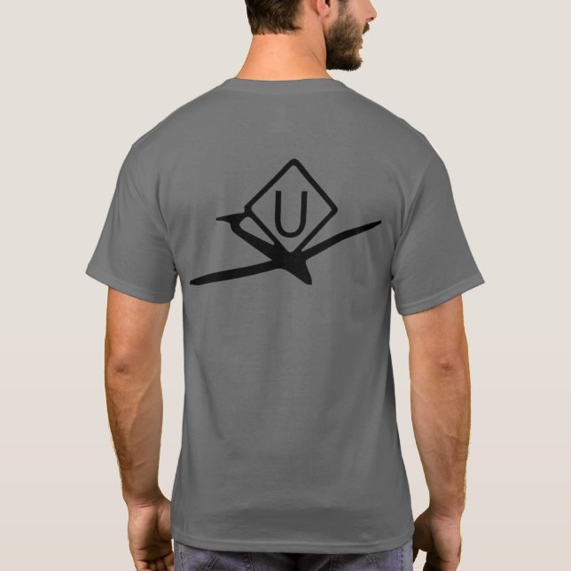 UltraLight Activity Symbols Drone Pilot T Shirt (Baksida)