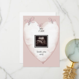 Ultraljud Heart & Butterfly Funny Tack Kort