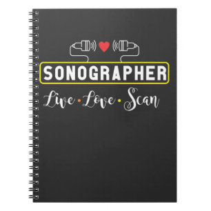 Ultraljud Sonograf Scan Sonography Professional Anteckningsbok