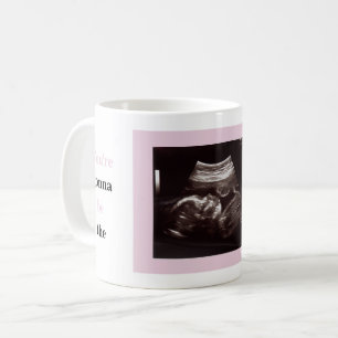 Ultraljudsfoto Fars dag Bästa Pappa någonsin Rosa Kaffemugg
