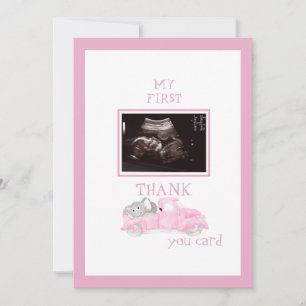 Ultraljudsfoto Lastbil Tack Rosa Baby Viewpoint Kort