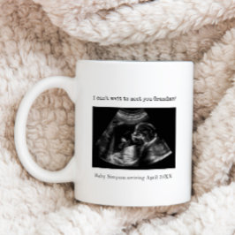 Ultraljudsmeddelande om Gravid Morma som ska Kaffemugg