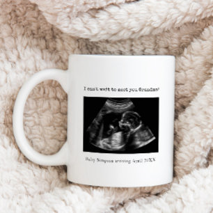 Ultraljudsmeddelande om Gravid Morma som ska Kaffemugg