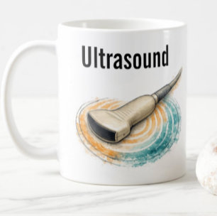 Ultraljudsteam Sonografi sond Ljudvågor Present Kaffemugg