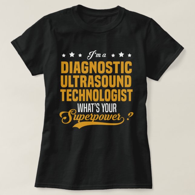 Ultraljudsteknik för diagnostik t shirt (Design framsida)