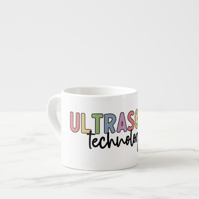 Ultraljudstekniker Ultrasound Tech-gåvor Espressomugg (Framsida vänster)