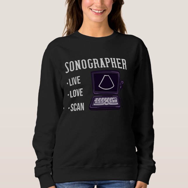 Ultralund Tech Sonographer Sonography T Shirt (Framsida)