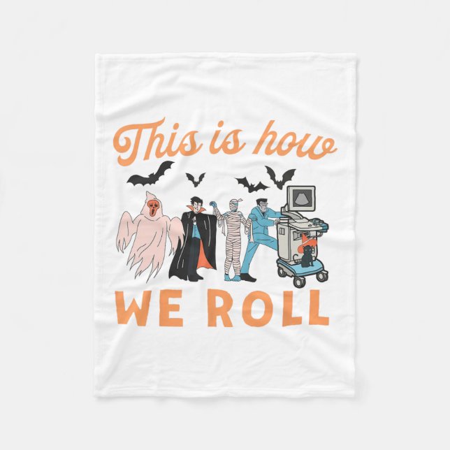 Ultralund Tech Spöken Vascular Tech Sonographer H Fleecefilt (Framsidan)