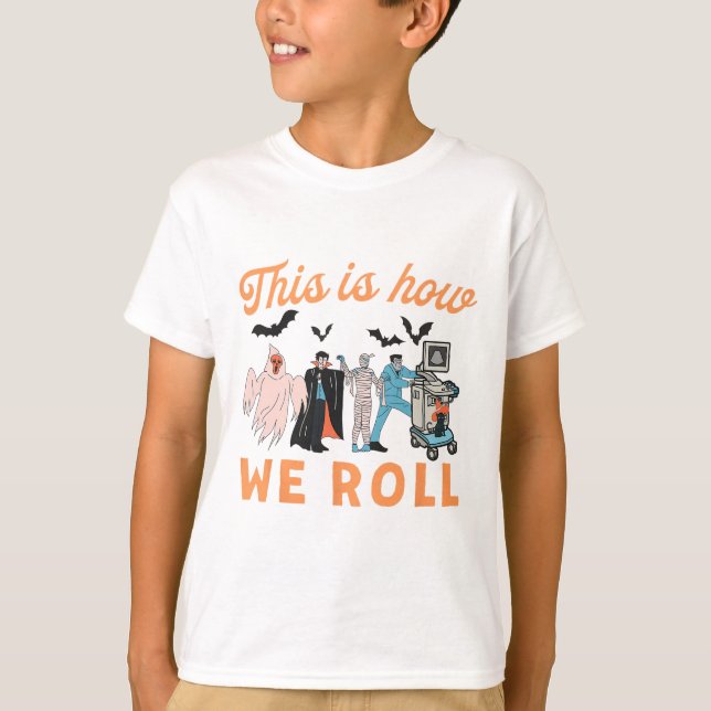 Ultralund Tech Spöken Vascular Tech Sonographer H T Shirt (Framsida)