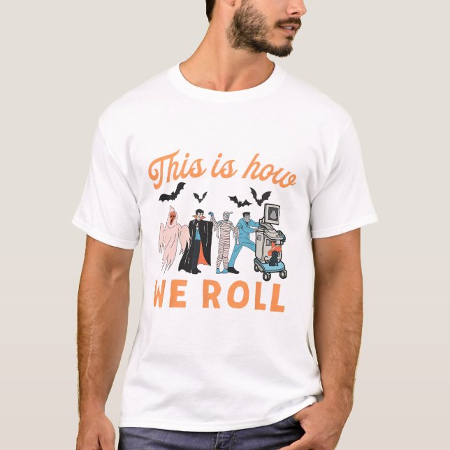 Ultralund Tech Spöken Vascular Tech Sonographer H T Shirt (Framsida)