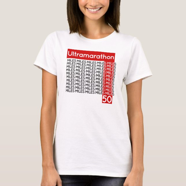 ULTRAMARATHON 50 miles | le T-shirt (Framsida)