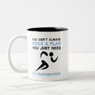 UltraMarathon-joggare - extremt maratonfärgning  Två-Tonad Mugg