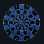 Ultramarine blått och svart darttavla<br><div class="desc">Ultramarine blått och den svart pilen stiger ombord</div>